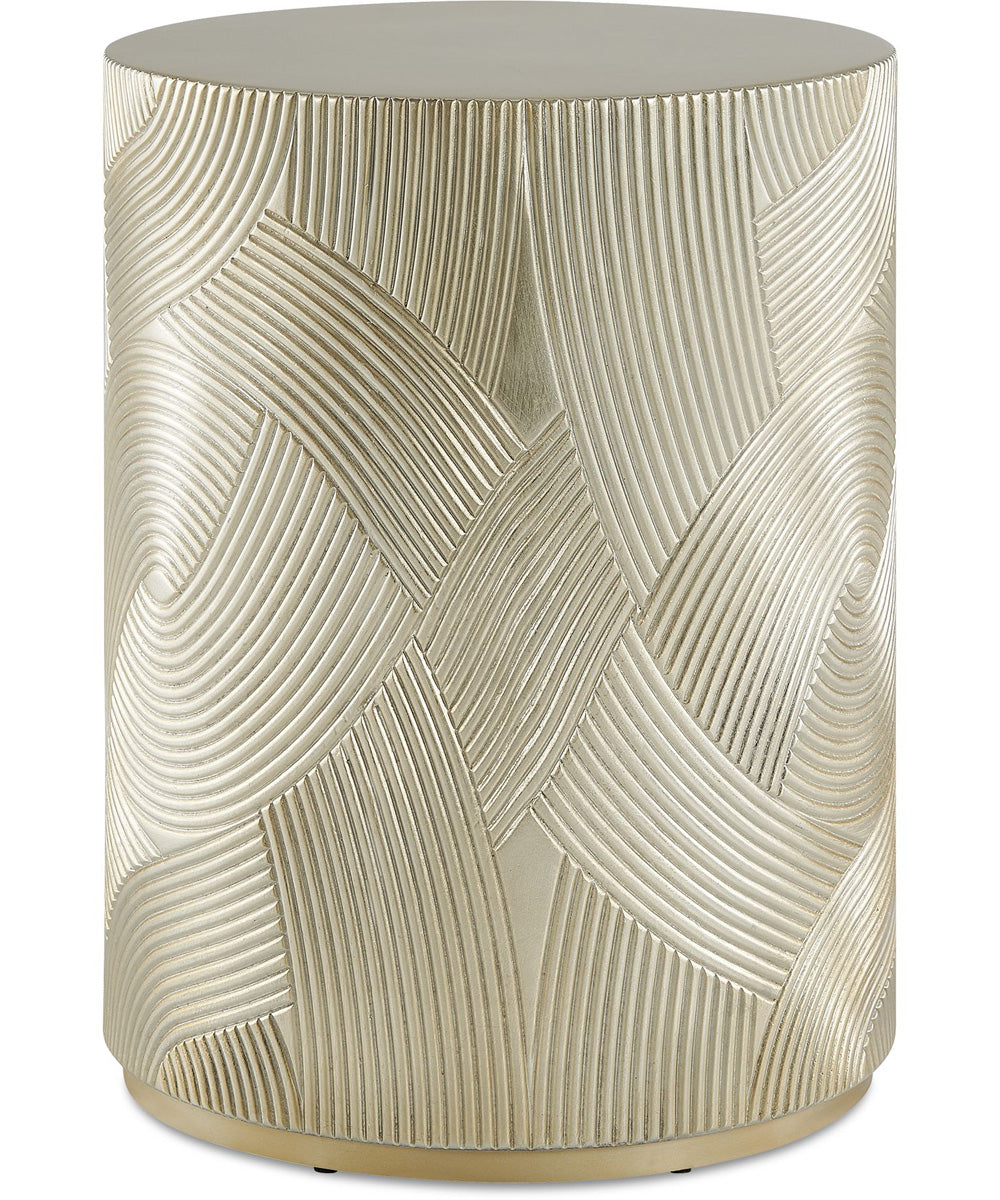 Cassandra Gold Drum Accent Table
