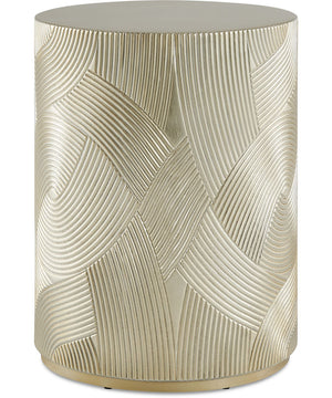 Cassandra Gold Drum Accent Table