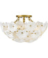 Marianne 3-Light Medium Semi-Flush Mount in Deluxe Gold