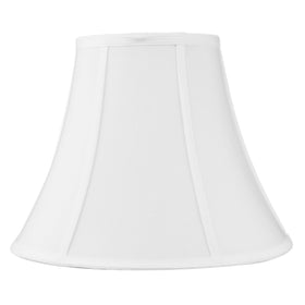14"W x 11"H SLIP UNO FITTER White Bell Shantung Lampshade