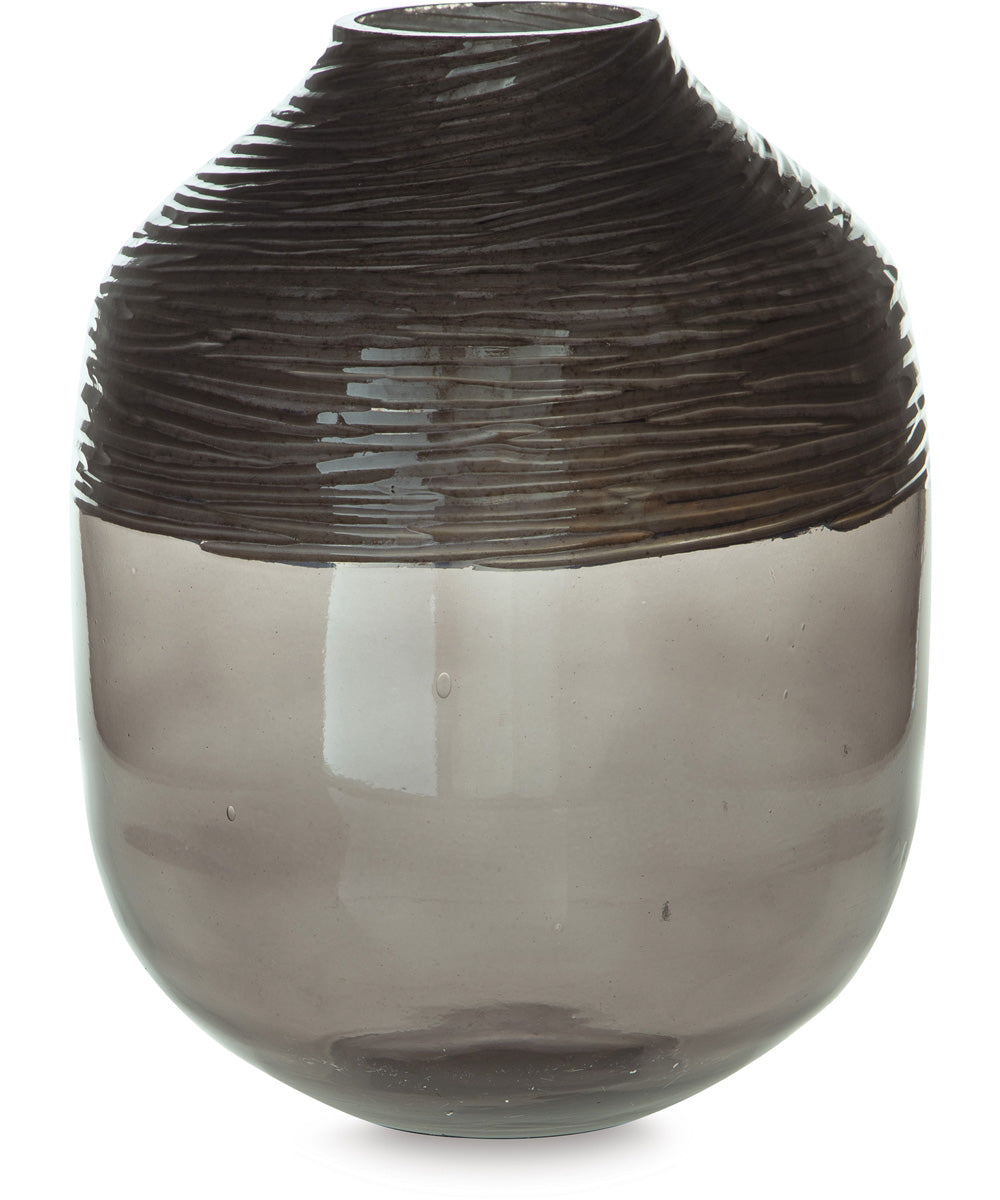 Harpwick Vase Iridescent Gray