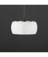 Glazed Single Pendant White / Black