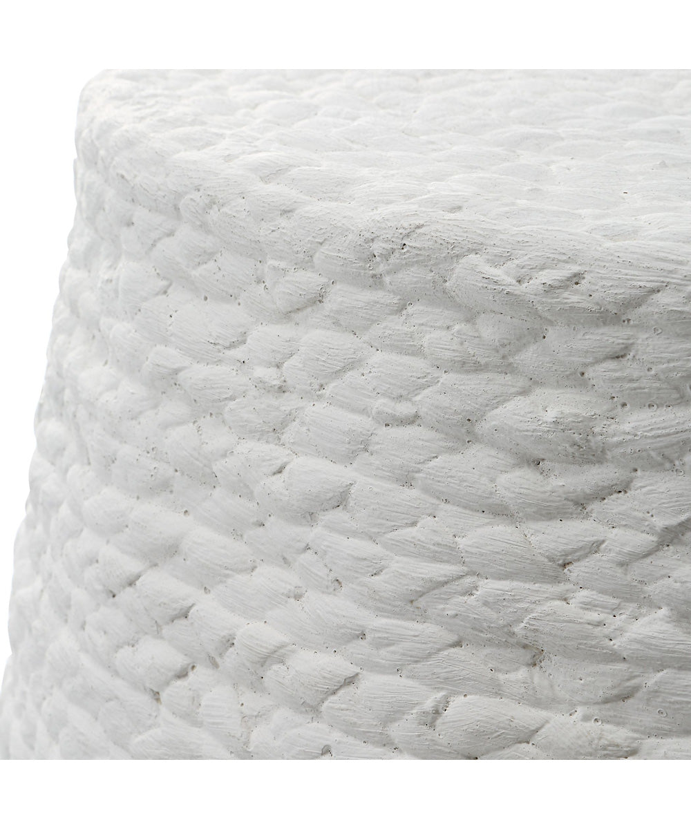 Resort White Accent Stool