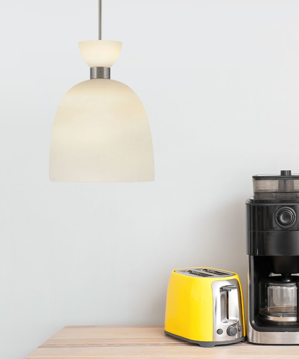 Tallulah 1-Light Medium Pendant in Polished Nickel