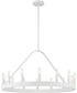 Carousel 14 Light Chandelier Matte White