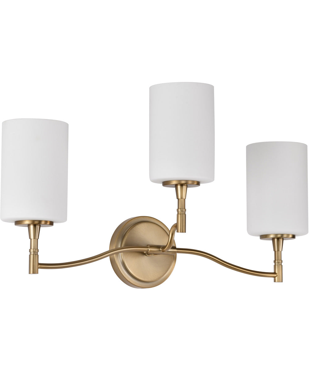 Liam 3-Light Vanity & Wall Burnished Brass