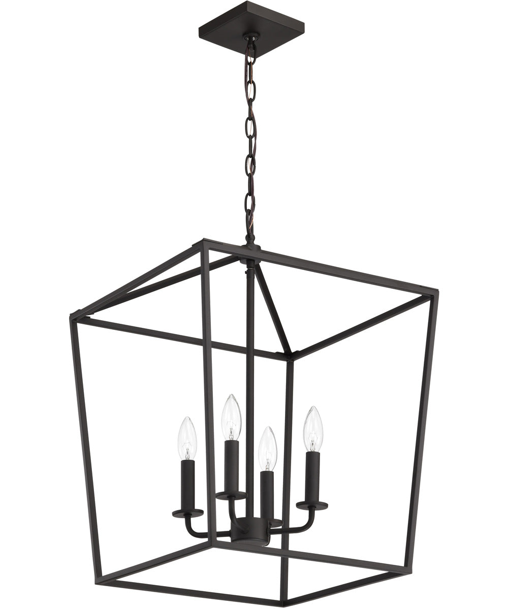 Emma 4-Light Pendant Dark Bronze
