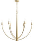 Jheni 6-Light Large Chandelier Brushed Gold