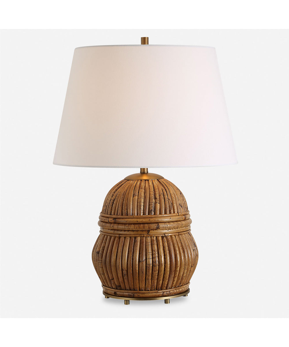 Reed Honey Rattan Table Lamp