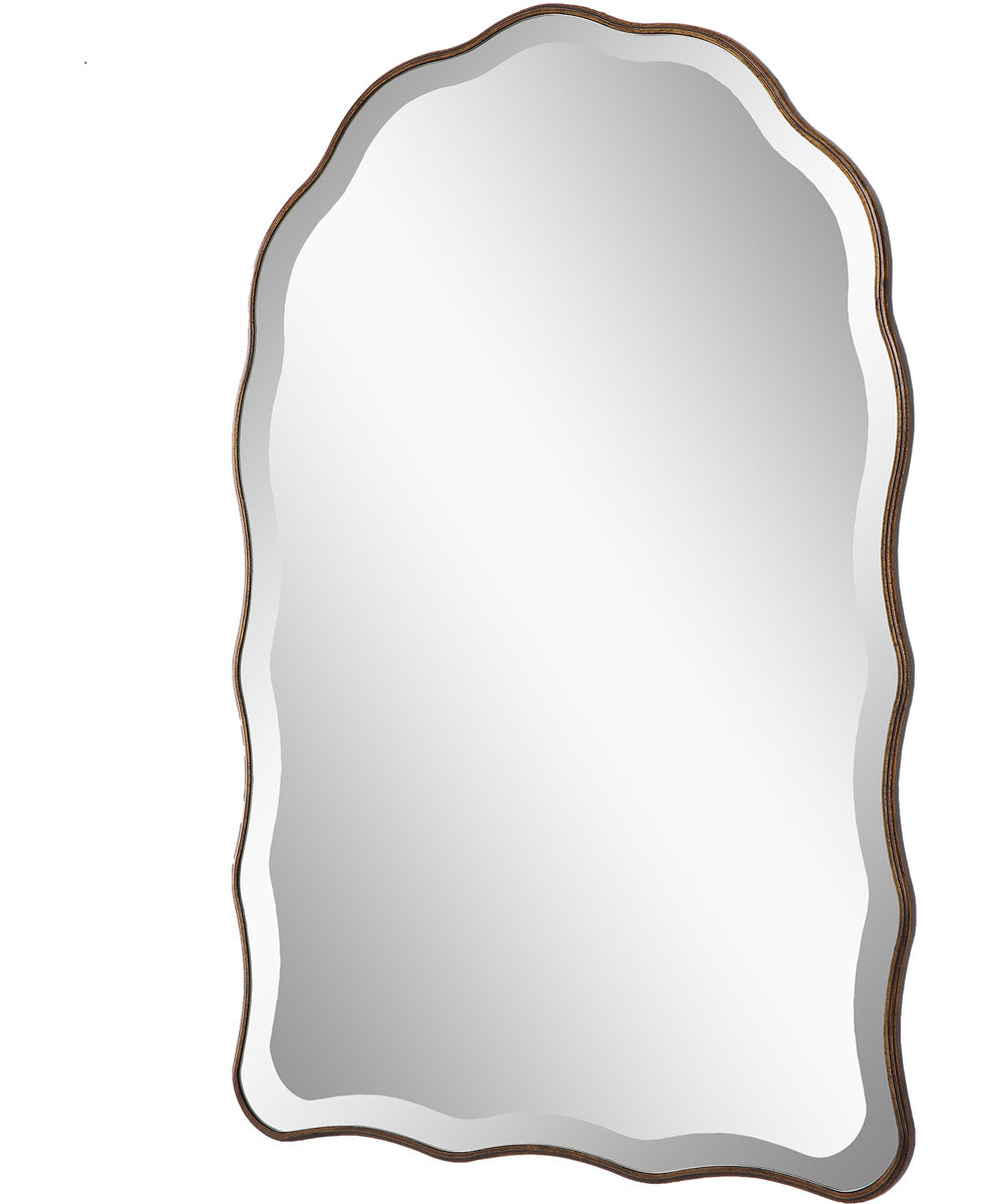 24x36" Wall Mirror in Antique Bronze with Gold