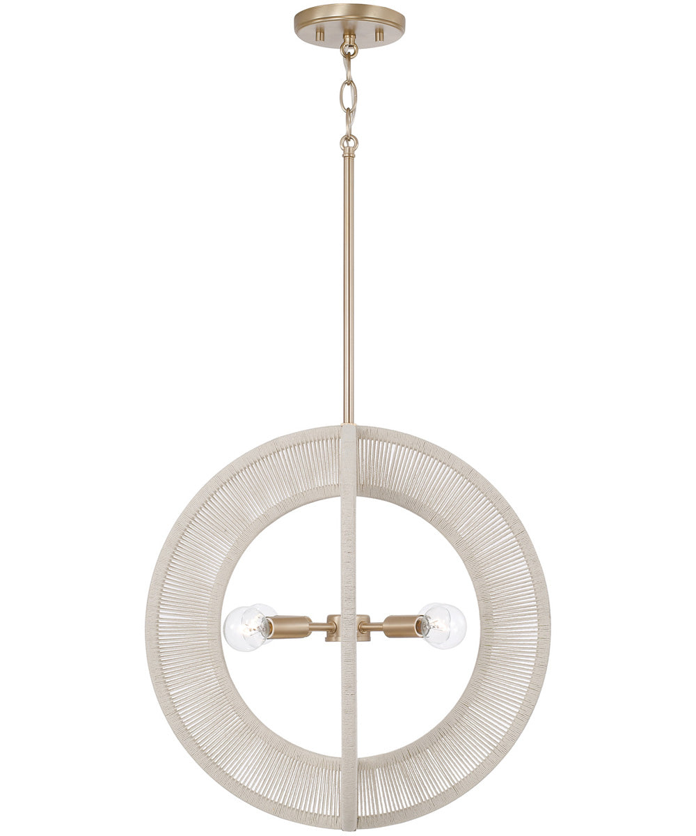 Delaney 4-Light Pendant Matte Brass