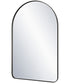 22x34" Wall Mirror in Satin Black