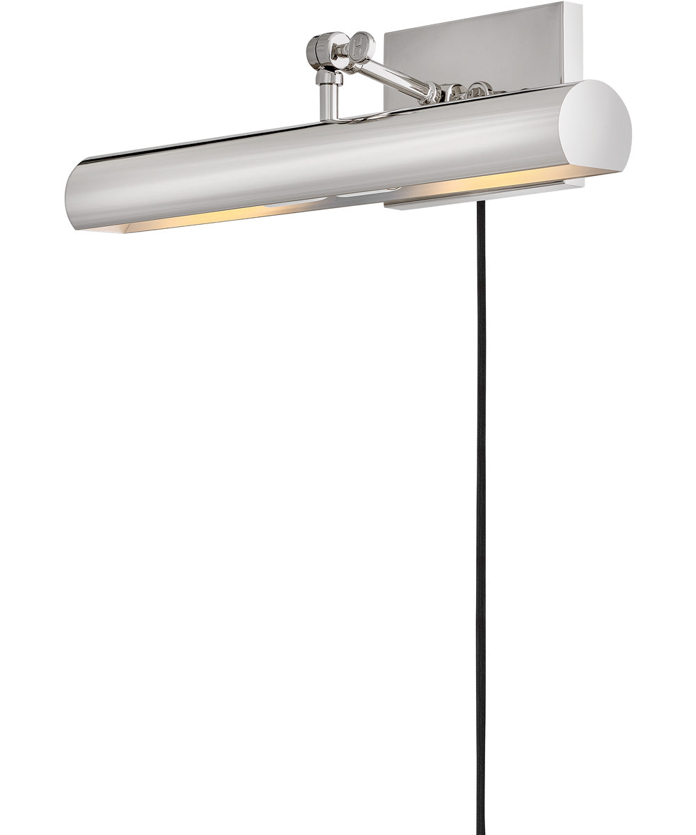 Stokes 2-Light Medium Adjustable Accent Light in Polished Nickel