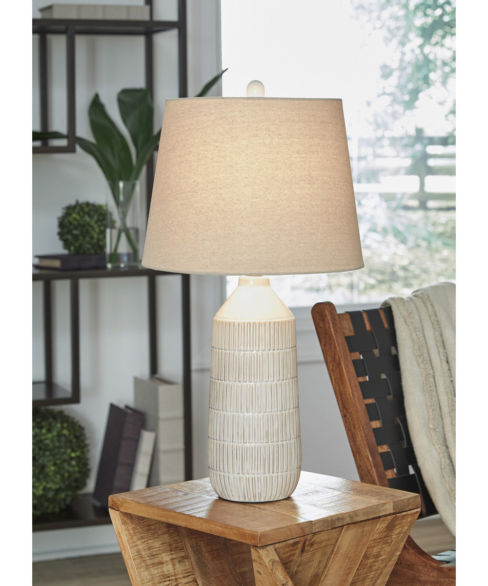 Willport Ceramic Table Lamp Set of 2 Off White