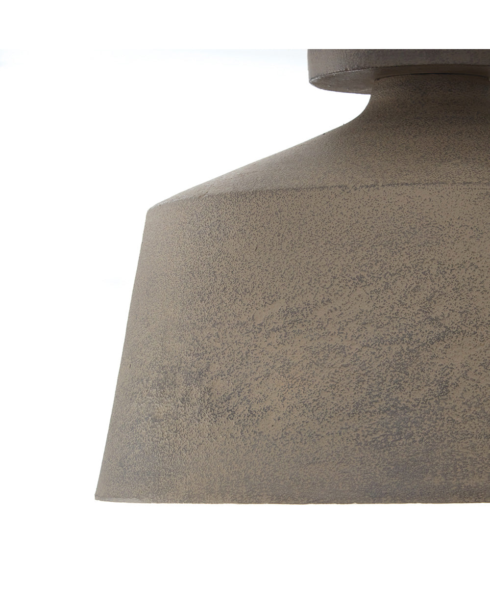 Quarry 1-Light Semi-Flush Clay