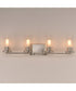 Livingston 4-Light Bath Vanity Satin Nickel