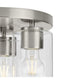 Cofield 12 in. 3-Light Flush Mount P350237 Brushed Nickel