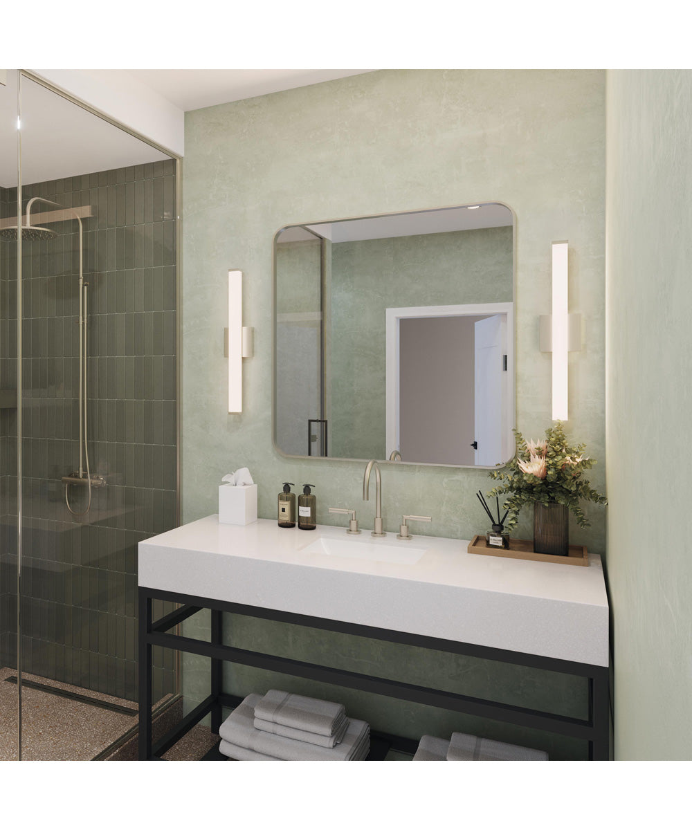 Phase 6.1 24 in. 5CCT Integrated LED Linear Vanity Light Brushed Nickel