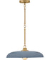 Sadie 1-Light Large Dome Pendant in Lacquered Brass