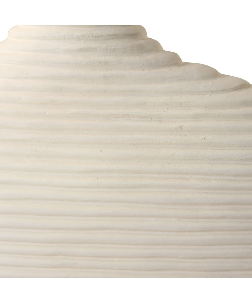 Duostacked Matte White Vases, Set of 2