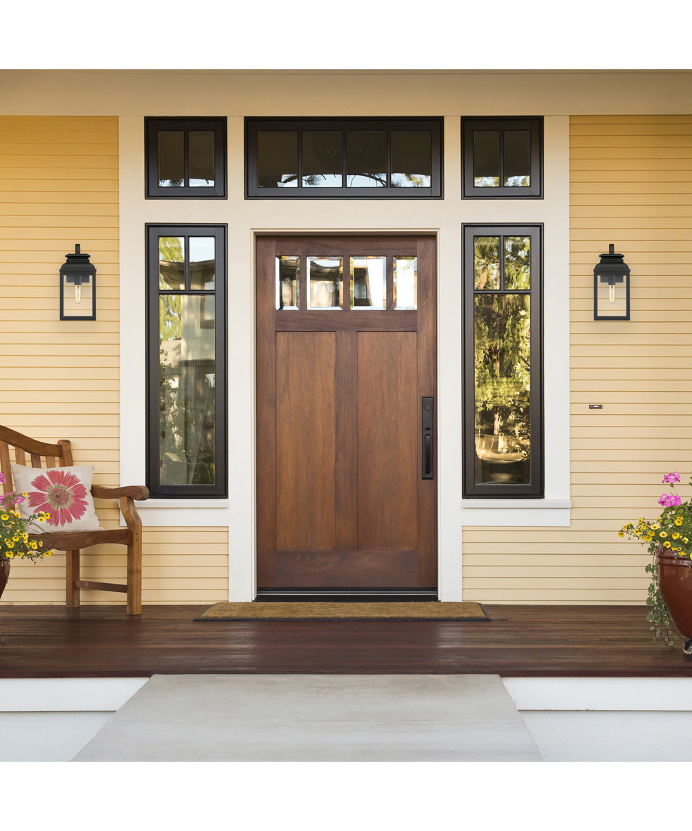 Milton 1 Light Wall Lantern Black