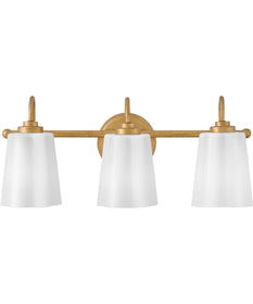 Honey 3-Light Medium Three Light Vanity in Distressed Brass