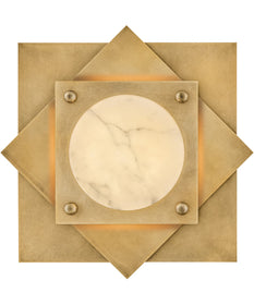 Claude LED-Light Small LED Flush Mount in Heritage Brass