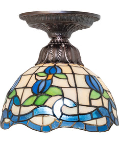 8" Wide Roseborder Flushmount Light