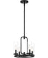 Hudson Heights 4 Light Pendant Convertible Matte Black