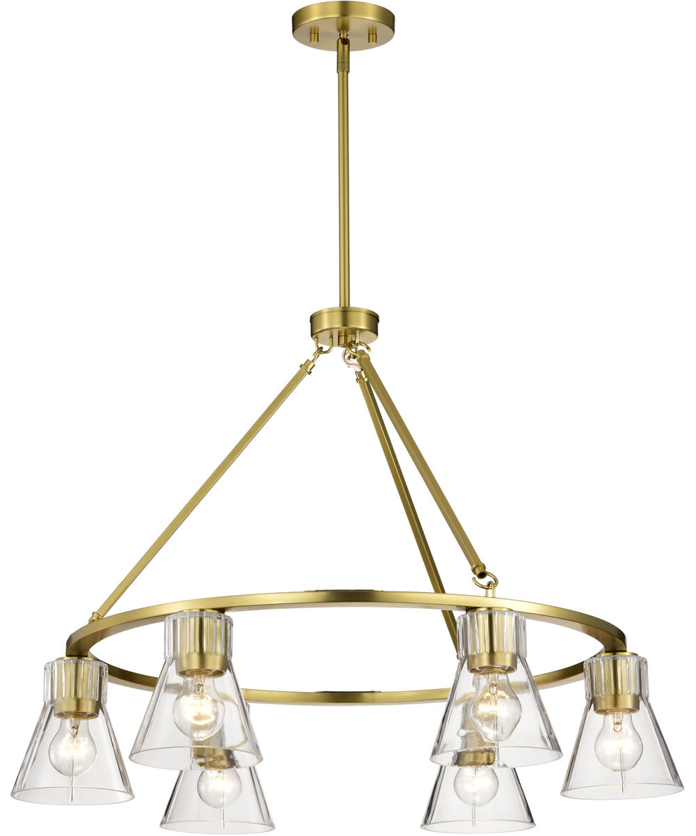 Gianna 6-Light Chandelier Vintage Brass