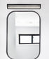 Roone 34"W 1-Light LED  Vanity Bath Light Matte Black Finish, Clear Ribbed Shade by Kichler