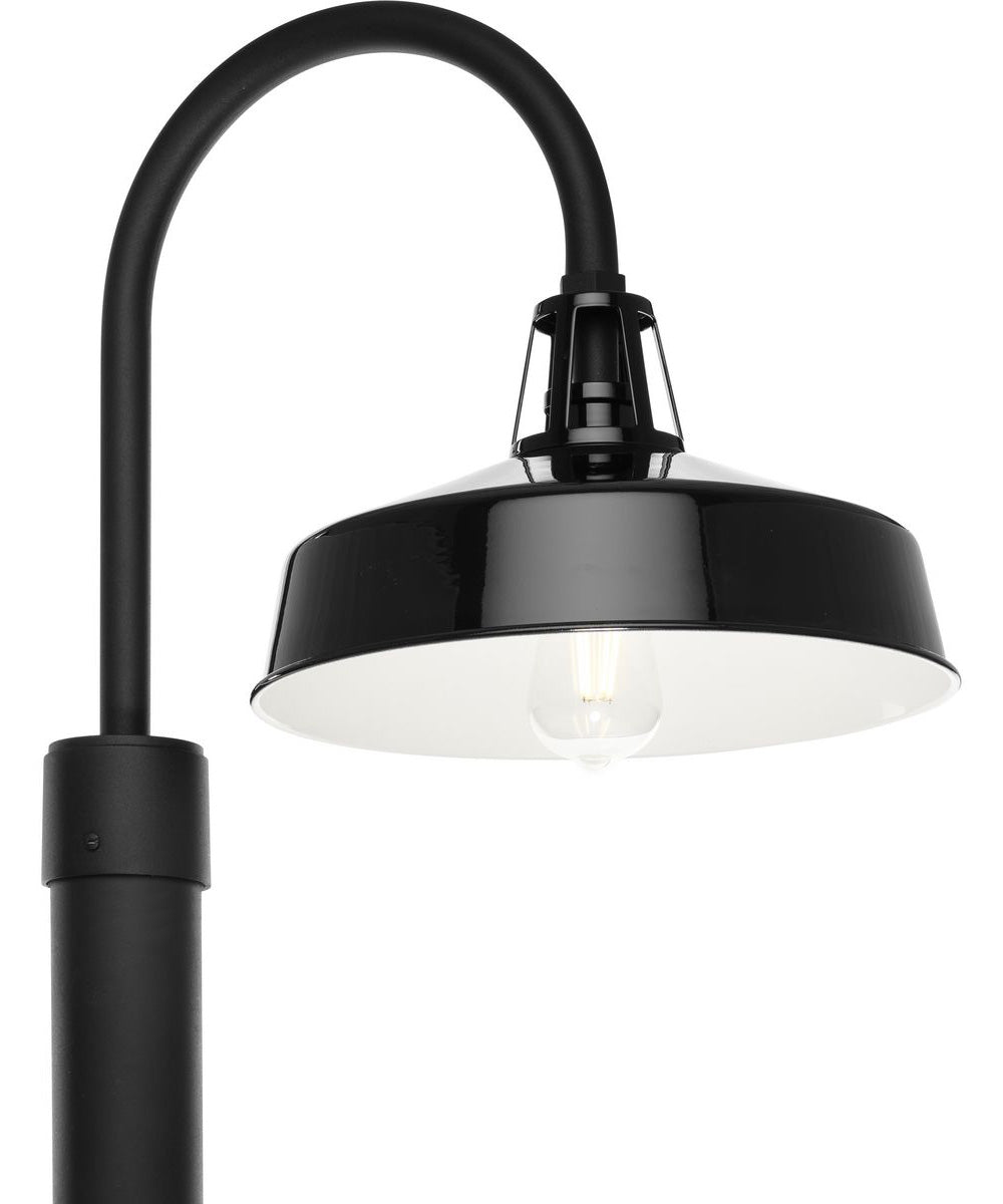 Cedar Springs 1-Light Post Lantern Gloss Black