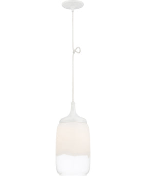 8"W Horizon 1-Light Pendant White