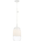 8"W Horizon 1-Light Pendant White