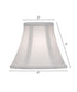 3x6x5 Off White Silk Shantung Mini Bell Candelabra Softback Lampshade