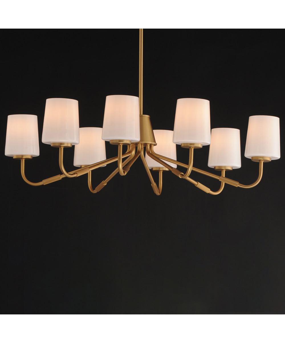 Durham 8-Light Chandelier Natural Aged Brass