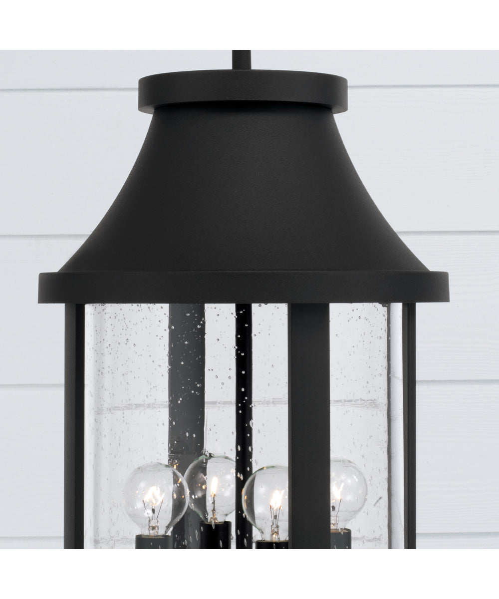 Bridger 4-Light Outdoor Hanging-Lantern Black