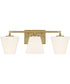 Palmyra 3 Light Vanity Brushed Gold
