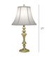 27"H 3-Way Table Lamp Satin Brass