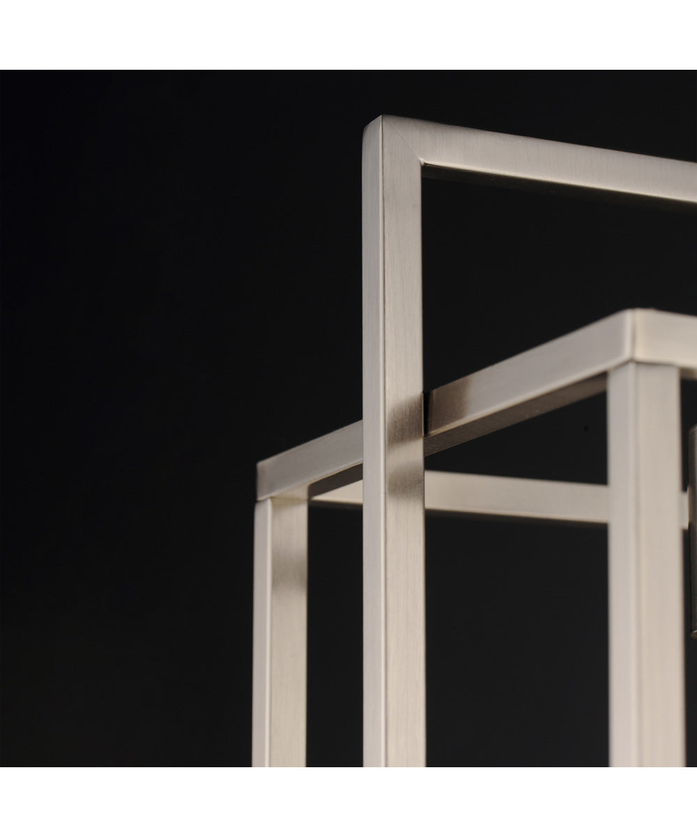 Gridline Single Pendant Satin Nickel