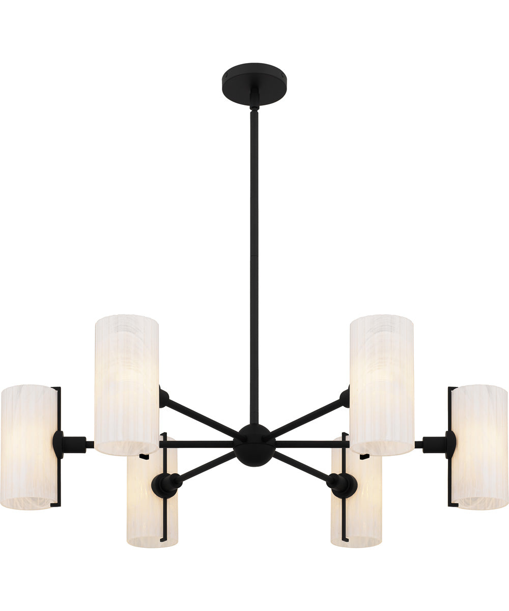 Curran 6-light Chandelier Matte Black