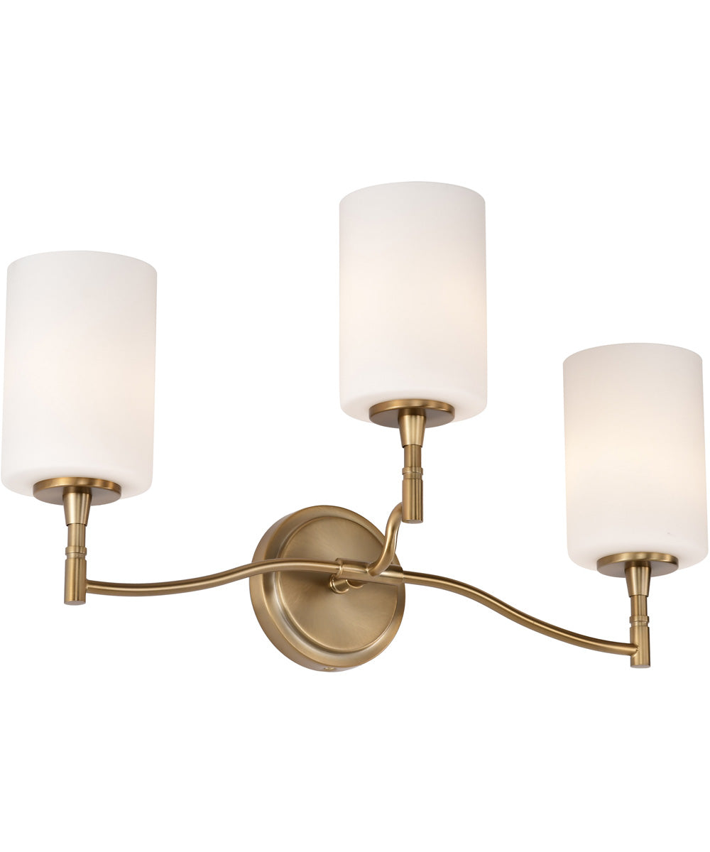 Liam 3-Light Vanity & Wall Burnished Brass