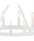 Carousel 10 Light Chandelier Matte White