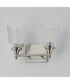Julip 2-Light Bath Vanity Satin Nickel