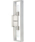 Boundary 2-Light Wall Bracket Brushed Nickel
