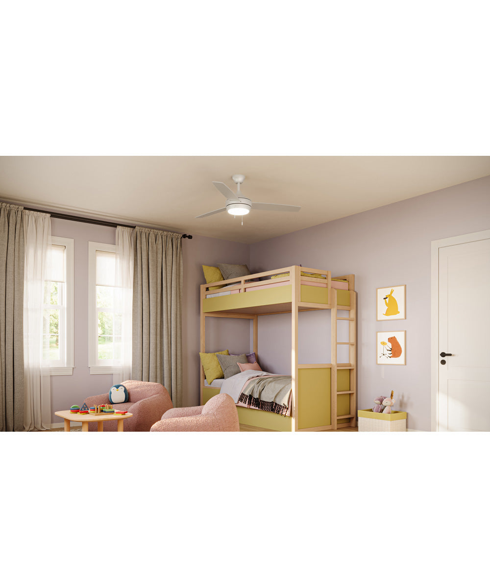 Nolyn 52 in. 3-Blade Modern LED Ceiling Fan Matte White
