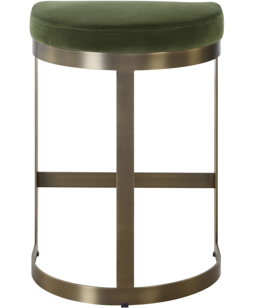 Ivanna Brass Moss Counter Stool
