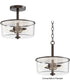 Fuller 2-Light Semi Flush/Pendant Convertible Oil Rubbed Bronze