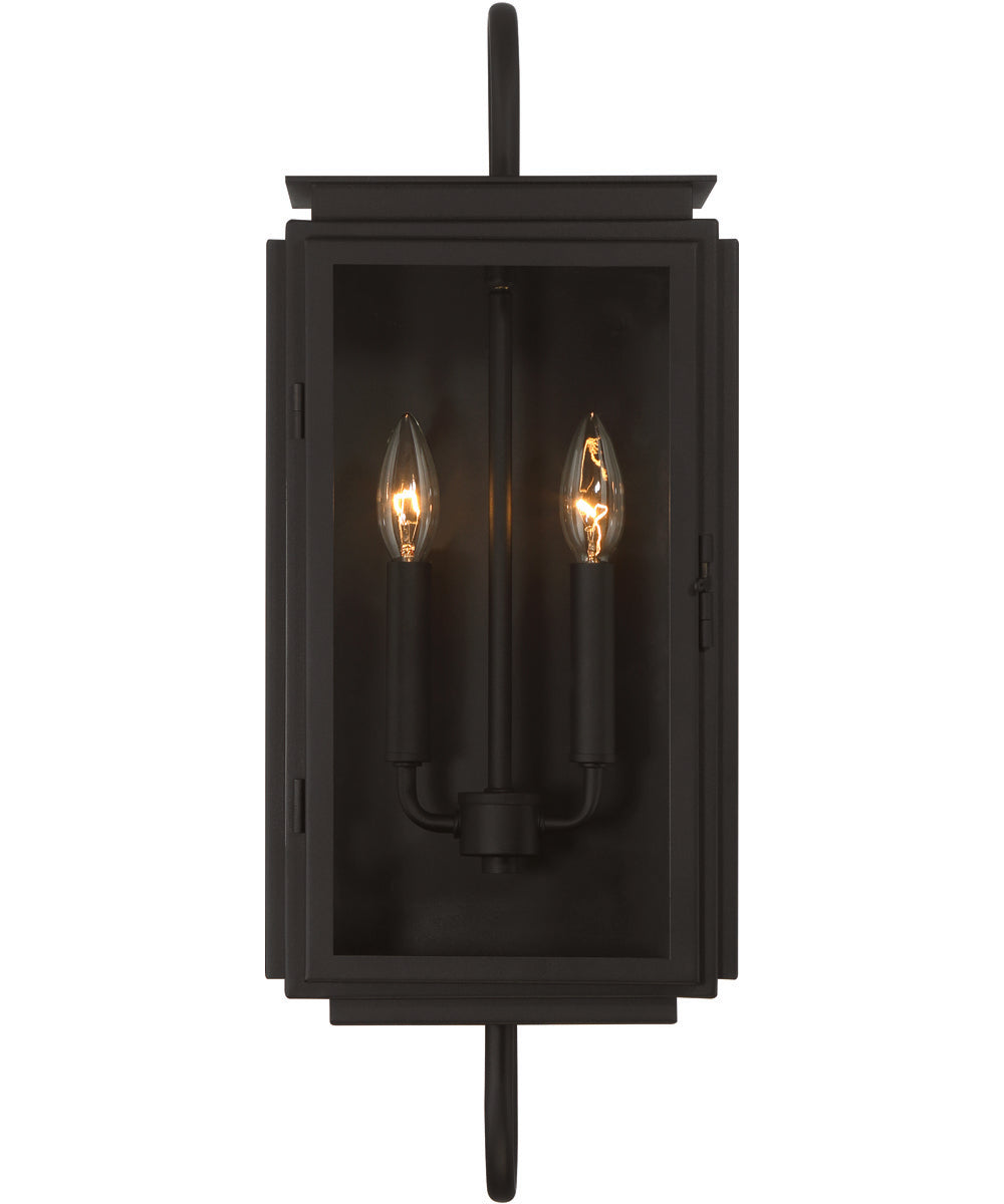 Irving 2-Light Outdoor Lighting Textured Black