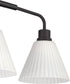 Pleated II 3-Light Lighting Flat Black